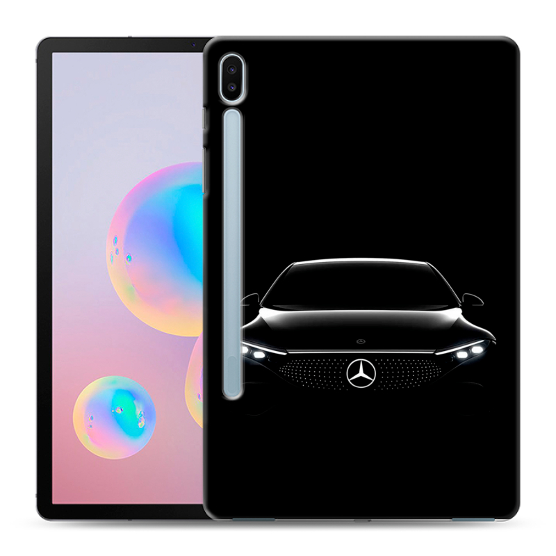 Силиконовый противоударный чехол на Samsung Galaxy Tab S6 с принтом Mercedes Мерседес Силиконовый противоударный чехол на Samsung Galaxy Tab S6 с принтом Mercedes Мерседес