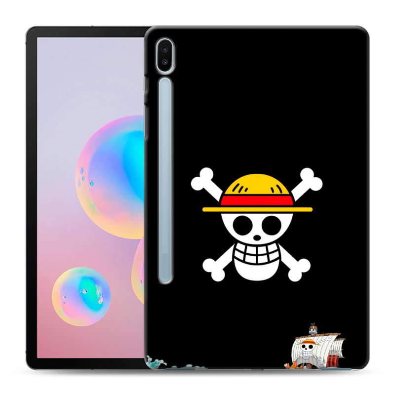 Силиконовый противоударный чехол на Samsung Galaxy Tab S6 с принтом One Piece Ван Пис Силиконовый противоударный чехол на Samsung Galaxy Tab S6 с принтом One Piece Ван Пис
