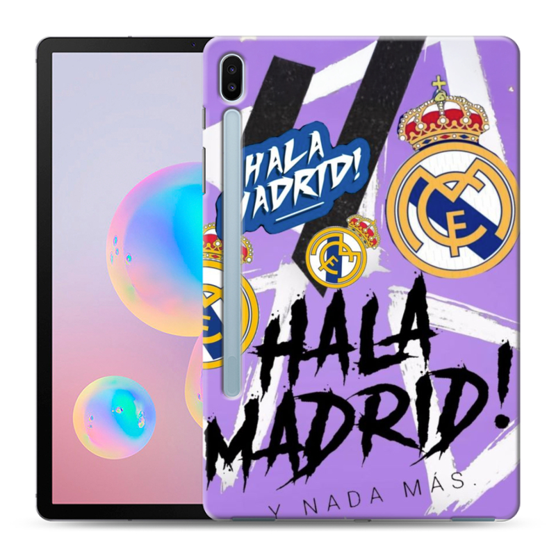 Силиконовый противоударный чехол на Samsung Galaxy Tab S6 с принтом Real Madrid Реал Мадрид Силиконовый противоударный чехол на Samsung Galaxy Tab S6 с принтом Real Madrid Реал Мадрид