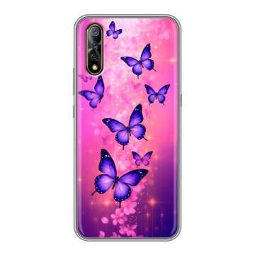 Силиконовый противоударный чехол на Vivo V17 Neo с принтом Бабочки