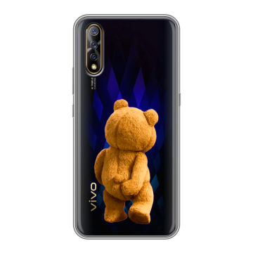 Силиконовый противоударный чехол на Vivo V17 Neo с принтом Медведь