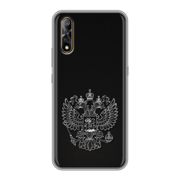 Силиконовый противоударный чехол на Vivo V17 Neo с принтом Герб России