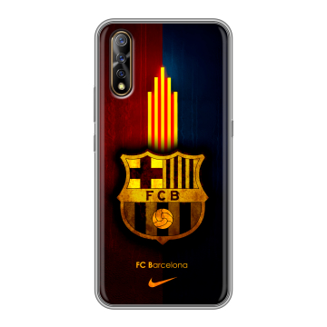 Силиконовый противоударный чехол на Vivo V17 Neo с принтом Барселона Barcelona