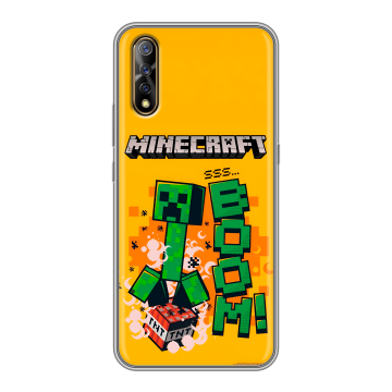 Силиконовый противоударный чехол на Vivo V17 Neo с принтом Майнкрафт Minecraft