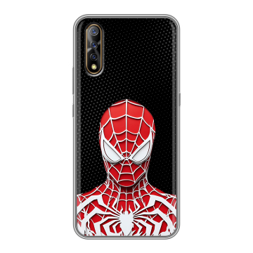 Силиконовый противоударный чехол на Vivo V17 Neo с принтом человек паук spiderman