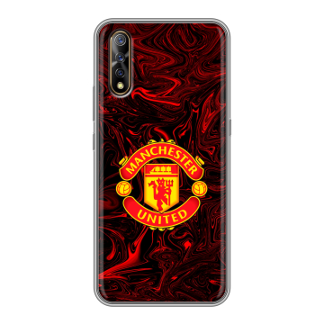 Силиконовый противоударный чехол на Vivo V17 Neo с принтом Manchester United