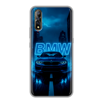 Силиконовый противоударный чехол на Vivo V17 Neo с принтом BMW БМВ