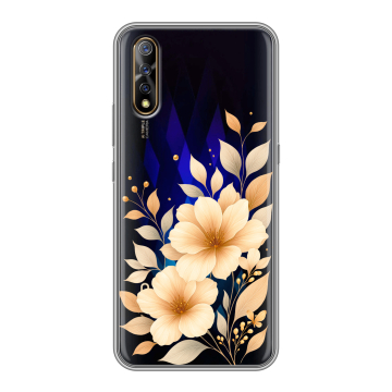 Силиконовый противоударный чехол на Vivo V17 Neo с принтом для девушки
