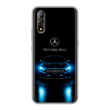 Силиконовый противоударный чехол на Vivo V17 Neo с принтом Mercedes Мерседес