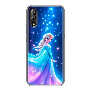 Силиконовый противоударный чехол на Vivo V17 Neo с принтом Холодное сердце Frozen