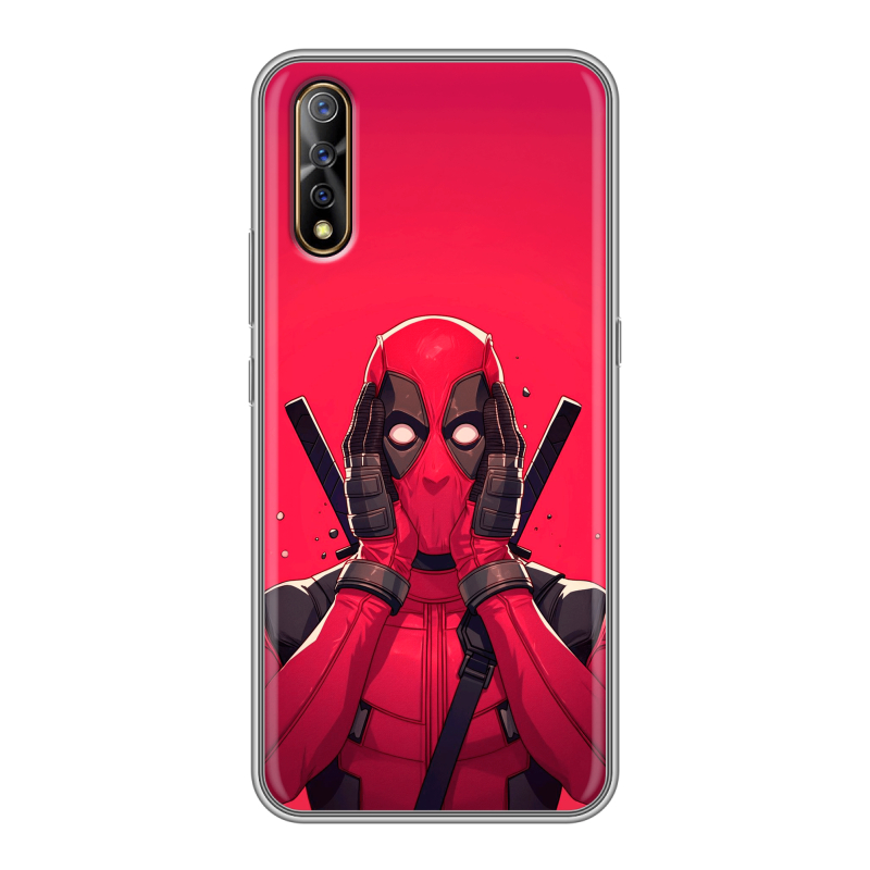 Силиконовый противоударный чехол на Vivo V17 Neo с принтом Дедпул Deadpool Силиконовый противоударный чехол на Vivo V17 Neo с принтом Дедпул Deadpool