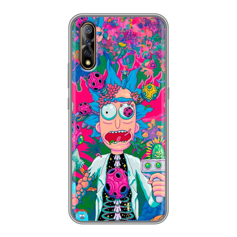Силиконовый противоударный чехол на Vivo V17 Neo с принтом Рик и Морти Rick Morty Силиконовый противоударный чехол на Vivo V17 Neo с принтом Рик и Морти Rick Morty
