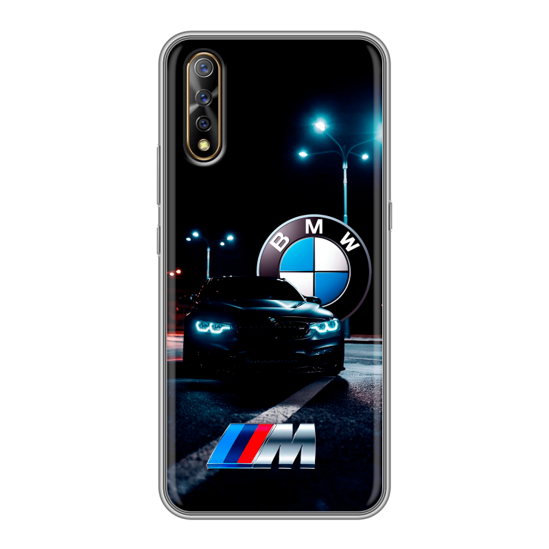Силиконовый противоударный чехол на Vivo V17 Neo с принтом БМВ BMW Силиконовый противоударный чехол на Vivo V17 Neo с принтом БМВ BMW