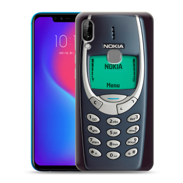 Силиконовый чехол на Lenovo S5 Pro с принтом Старый телефон Силиконовый чехол на Lenovo S5 Pro с принтом Старый телефон