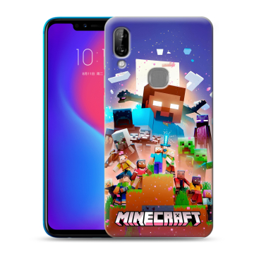 Силиконовый чехол на Lenovo S5 Pro с принтом Майнкрафт Minecraft Силиконовый чехол на Lenovo S5 Pro с принтом Майнкрафт Minecraft