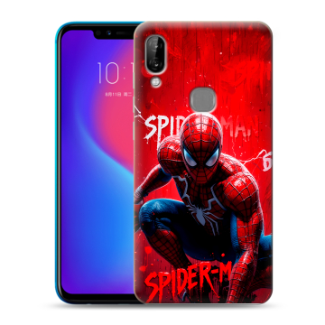 Силиконовый чехол на Lenovo S5 Pro с принтом Spiderman Человек паук Силиконовый чехол на Lenovo S5 Pro с принтом Spiderman Человек паук