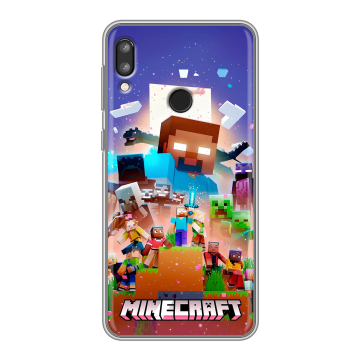 Силиконовый чехол на Lenovo K5 Pro с принтом Майнкрафт Minecraft Силиконовый чехол на Lenovo K5 Pro с принтом Майнкрафт Minecraft