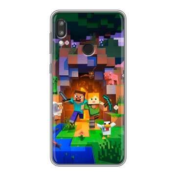 Силиконовый чехол на Lenovo K5 Pro с принтом Майнкрафт Minecraft Силиконовый чехол на Lenovo K5 Pro с принтом Майнкрафт Minecraft