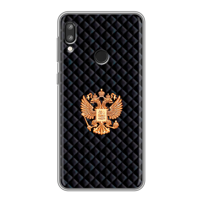 Силиконовый чехол на Lenovo K5 Pro с принтом Герб России принт Силиконовый чехол на Lenovo K5 Pro с принтом Герб России принт