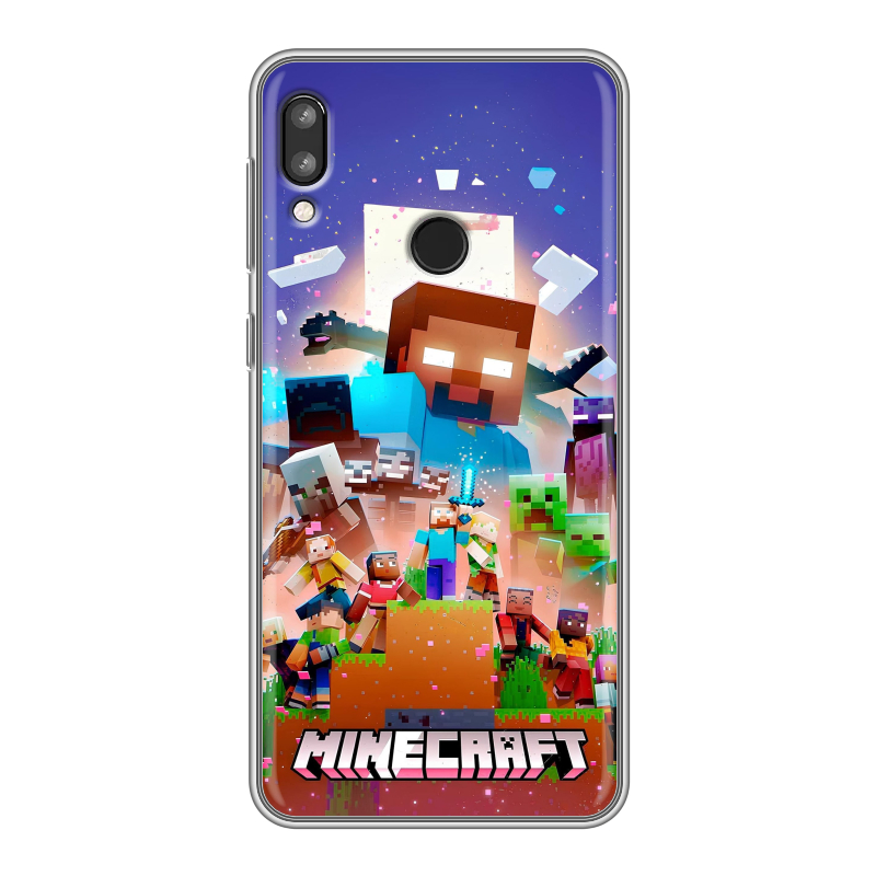 Силиконовый чехол на Lenovo K5 Pro с принтом Майнкрафт Minecraft Силиконовый чехол на Lenovo K5 Pro с принтом Майнкрафт Minecraft