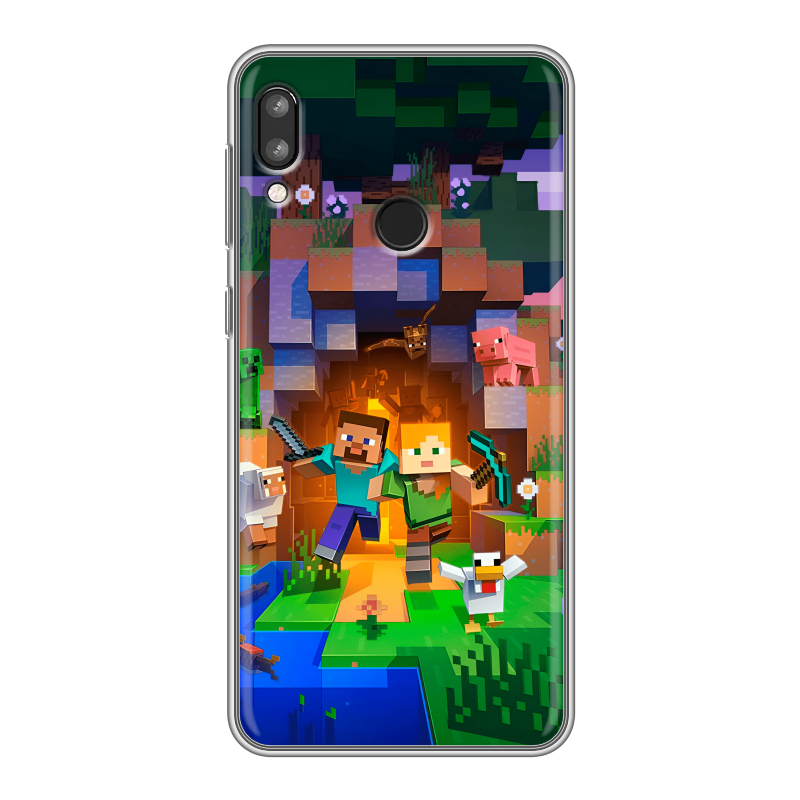Силиконовый чехол на Lenovo K5 Pro с принтом Майнкрафт Minecraft Силиконовый чехол на Lenovo K5 Pro с принтом Майнкрафт Minecraft