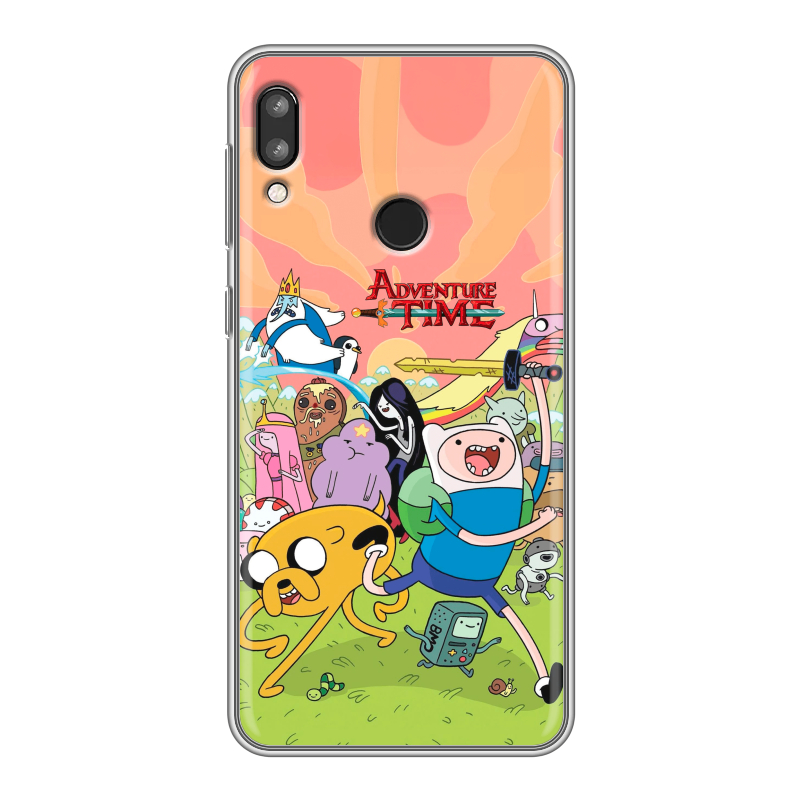 Силиконовый чехол на Lenovo K5 Pro с принтом Adventure time Время приключений Силиконовый чехол на Lenovo K5 Pro с принтом Adventure time Время приключений