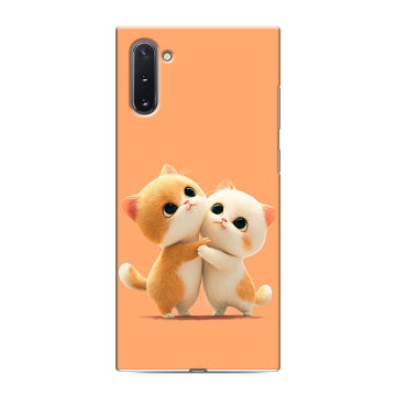 Силиконовый чехол на Samsung Galaxy Note 10 с принтом Милые котики Силиконовый чехол на Samsung Galaxy Note 10 с принтом Милые котики