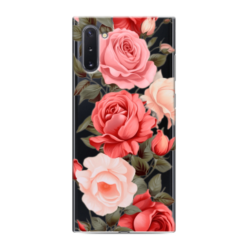 Силиконовый чехол на Samsung Galaxy Note 10 с принтом Розы Силиконовый чехол на Samsung Galaxy Note 10 с принтом Розы