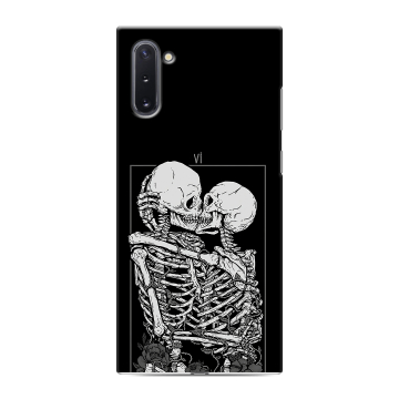 Силиконовый чехол на Samsung Galaxy Note 10 с принтом Поцелуй скелетов Силиконовый чехол на Samsung Galaxy Note 10 с принтом Поцелуй скелетов