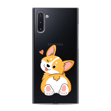 Силиконовый чехол на Samsung Galaxy Note 10 с принтом Корги Силиконовый чехол на Samsung Galaxy Note 10 с принтом Корги