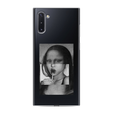 Силиконовый чехол на Samsung Galaxy Note 10 с принтом Мона Лиза Силиконовый чехол на Samsung Galaxy Note 10 с принтом Мона Лиза