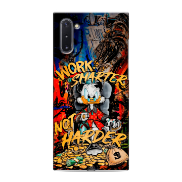 Силиконовый чехол на Samsung Galaxy Note 10 с принтом Дональд Дак Деньги Силиконовый чехол на Samsung Galaxy Note 10 с принтом Дональд Дак Деньги