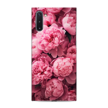 Силиконовый чехол на Samsung Galaxy Note 10 с принтом цветы пионы Силиконовый чехол на Samsung Galaxy Note 10 с принтом цветы пионы
