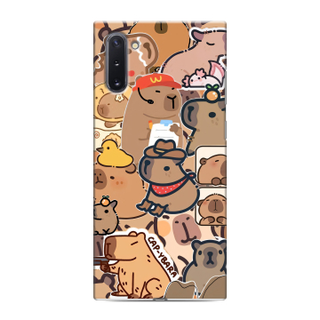 Силиконовый чехол на Samsung Galaxy Note 10 с принтом капибара