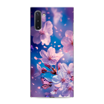 Силиконовый чехол на Samsung Galaxy Note 10 с принтом цветы бабочки Силиконовый чехол на Samsung Galaxy Note 10 с принтом цветы бабочки