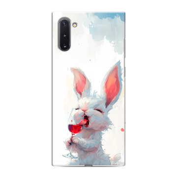 Силиконовый чехол на Samsung Galaxy Note 10 с принтом кролик зайчик Силиконовый чехол на Samsung Galaxy Note 10 с принтом кролик зайчик
