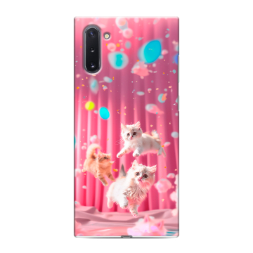 Силиконовый чехол на Samsung Galaxy Note 10 с принтом милые котики Силиконовый чехол на Samsung Galaxy Note 10 с принтом милые котики
