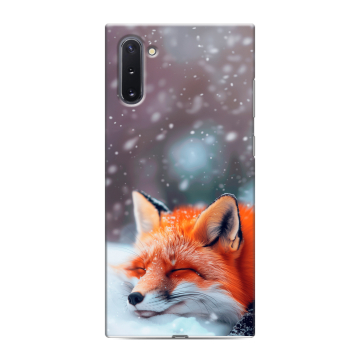 Силиконовый чехол на Samsung Galaxy Note 10 с принтом лиса Силиконовый чехол на Samsung Galaxy Note 10 с принтом лиса