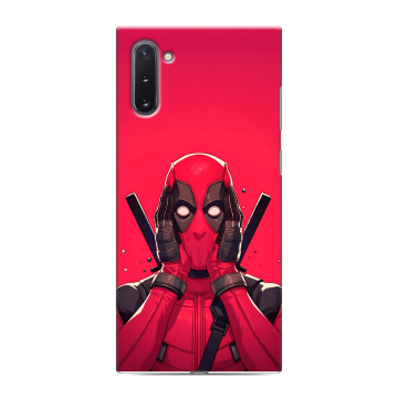 Силиконовый чехол на Samsung Galaxy Note 10 с принтом Дедпул Deadpool