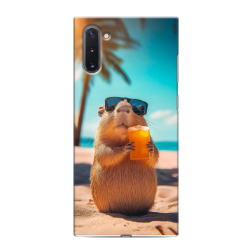 Силиконовый чехол на Samsung Galaxy Note 10 с принтом Капибара