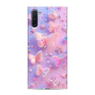 Силиконовый чехол на Samsung Galaxy Note 10 с принтом Бабочки