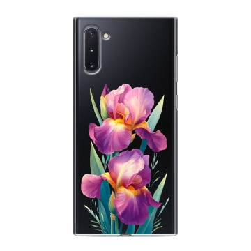 Силиконовый чехол на Samsung Galaxy Note 10 с принтом Цветы орхидеи