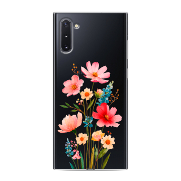Силиконовый чехол на Samsung Galaxy Note 10 с принтом Цветы