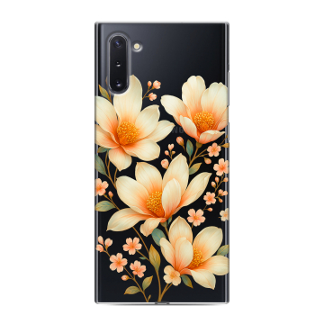 Силиконовый чехол на Samsung Galaxy Note 10 с принтом Цветы
