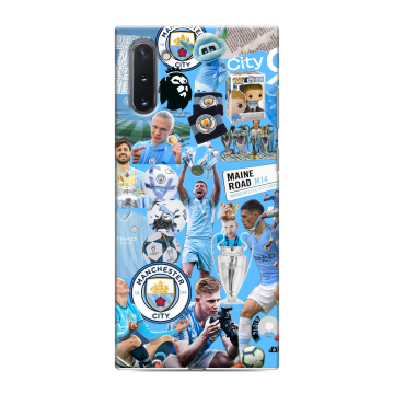 Силиконовый чехол на Samsung Galaxy Note 10 с принтом Man City Манчестер Сити