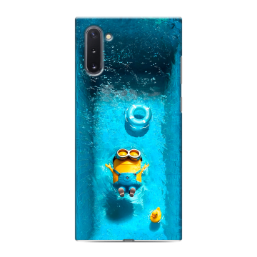 Силиконовый чехол на Samsung Galaxy Note 10 с принтом Миньоны