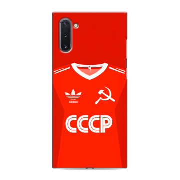 Силиконовый чехол на Samsung Galaxy Note 10 с принтом Флаг Герб СССР