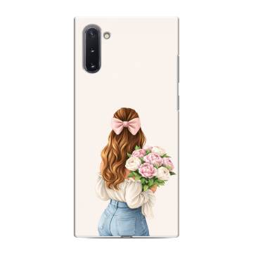 Силиконовый чехол на Samsung Galaxy Note 10 с принтом женский Силиконовый чехол на Samsung Galaxy Note 10 с принтом женский