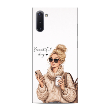 Силиконовый чехол на Samsung Galaxy Note 10 с принтом женский Силиконовый чехол на Samsung Galaxy Note 10 с принтом женский