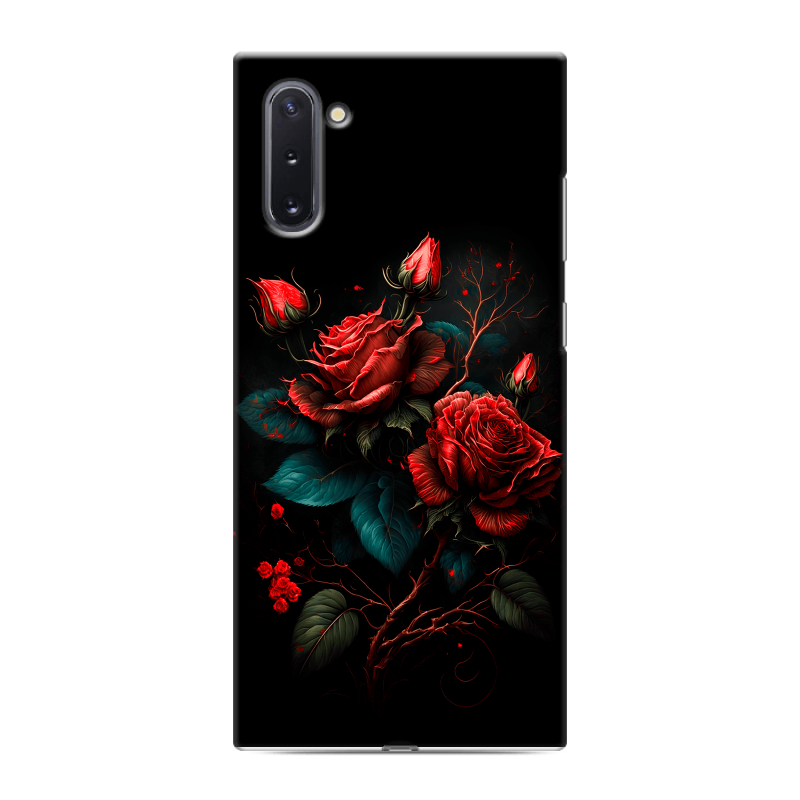 Силиконовый чехол на Samsung Galaxy Note 10 с принтом Розы красные Силиконовый чехол на Samsung Galaxy Note 10 с принтом Розы красные